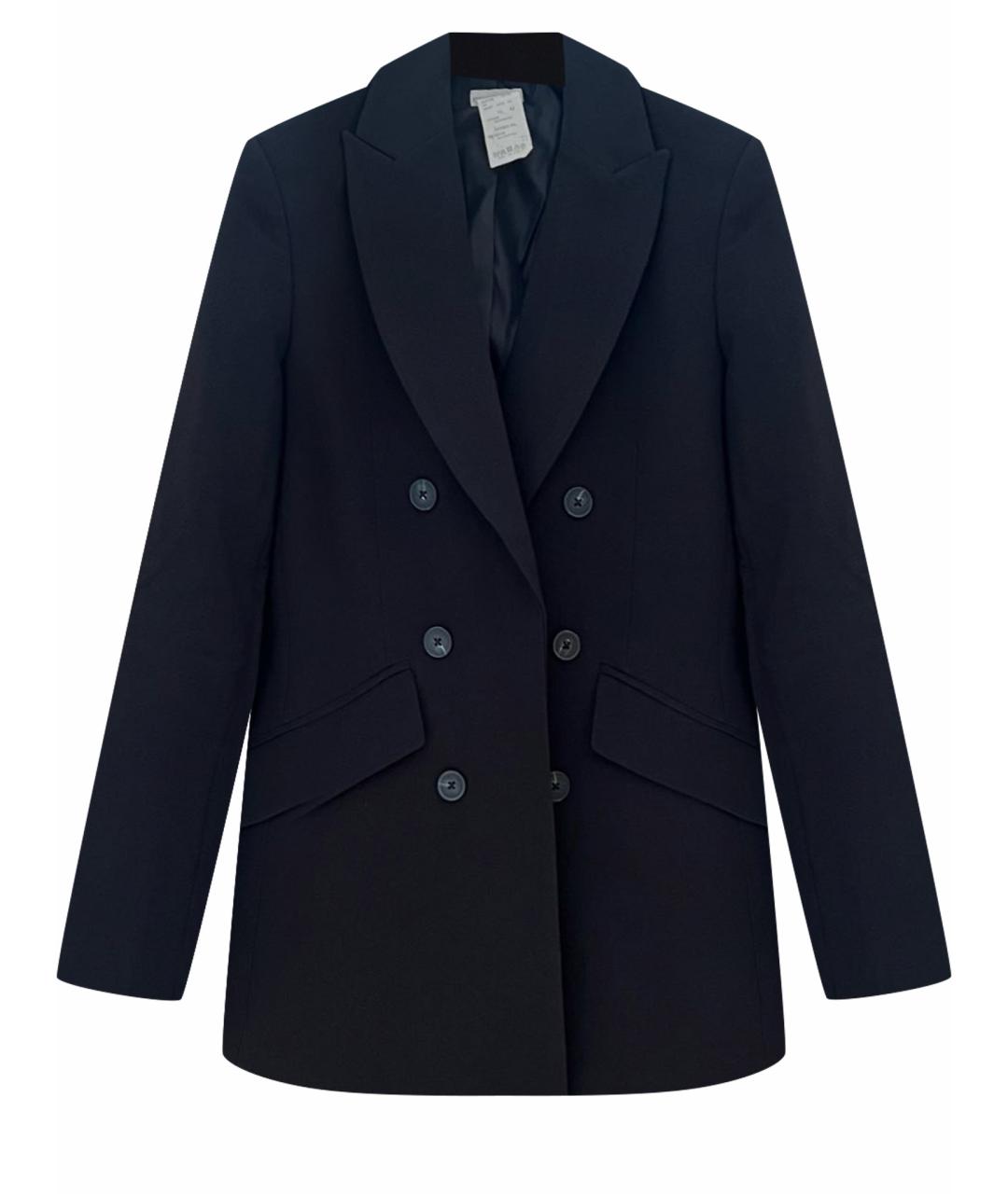EMPORIO ARMANI Черный шерстяной жакет/пиджак, фото 1