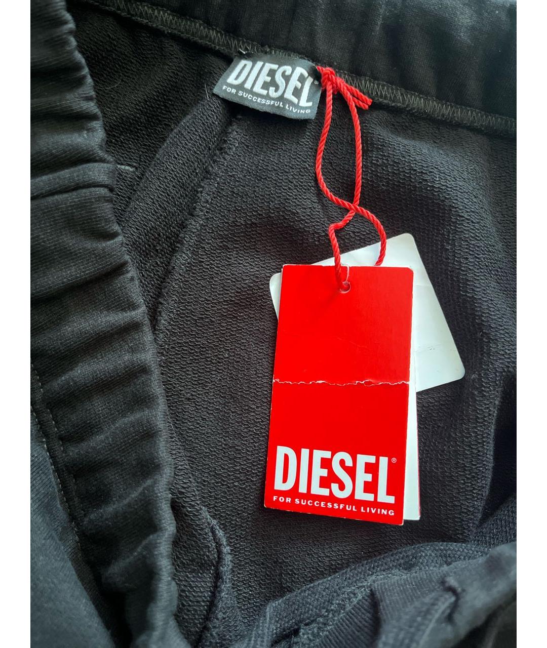 DIESEL Черные хлопковые повседневные брюки, фото 6