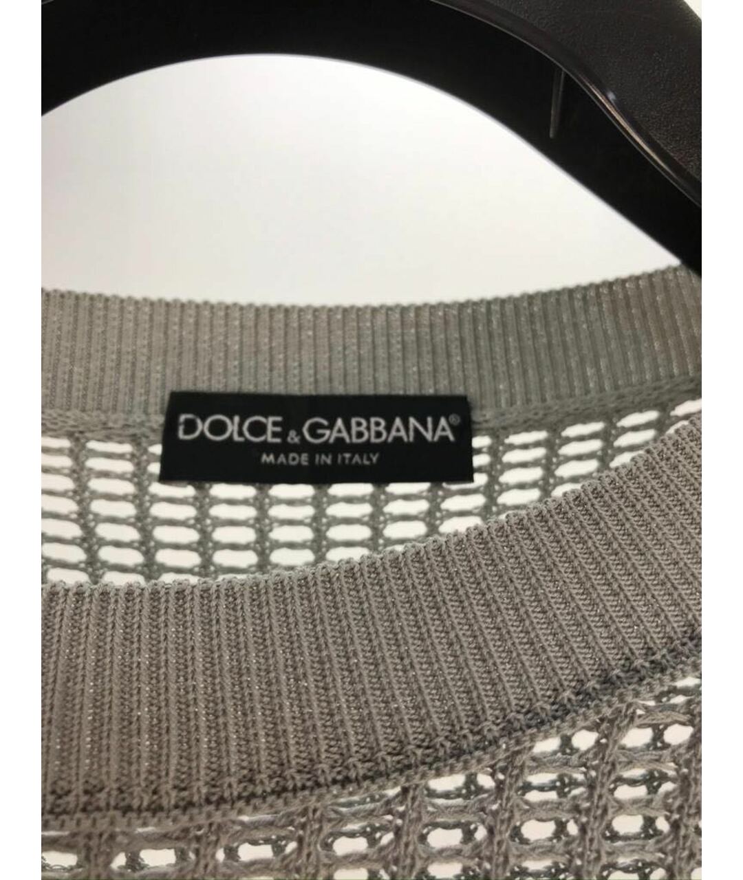 DOLCE&GABBANA Серый хлопковый джемпер / свитер, фото 3