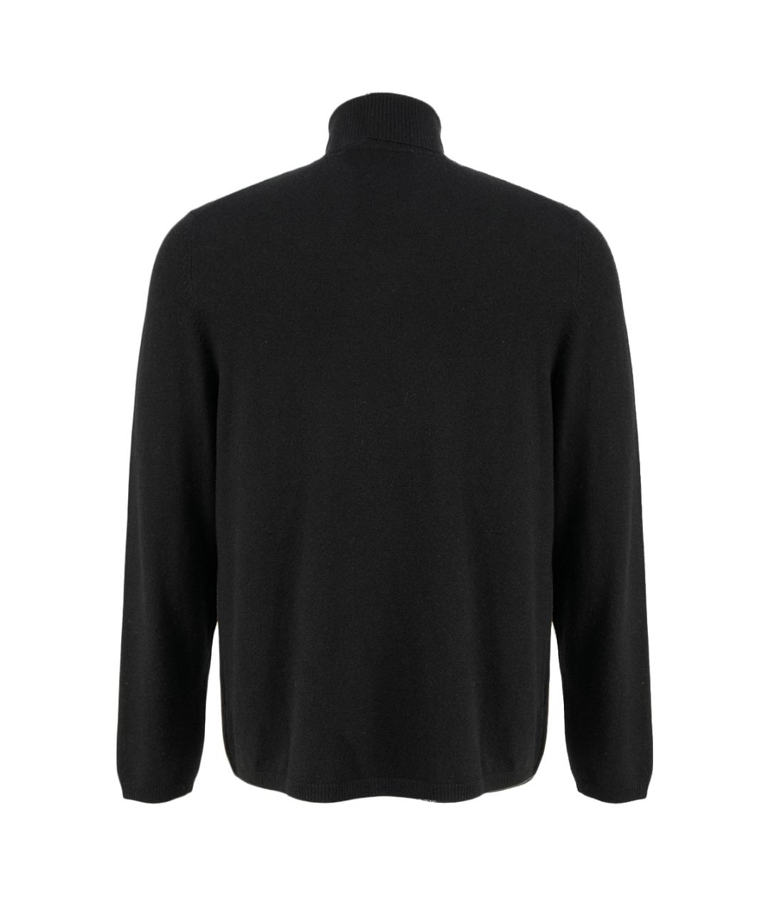 ROBERTO CAVALLI Черный кашемировый джемпер / свитер, фото 2