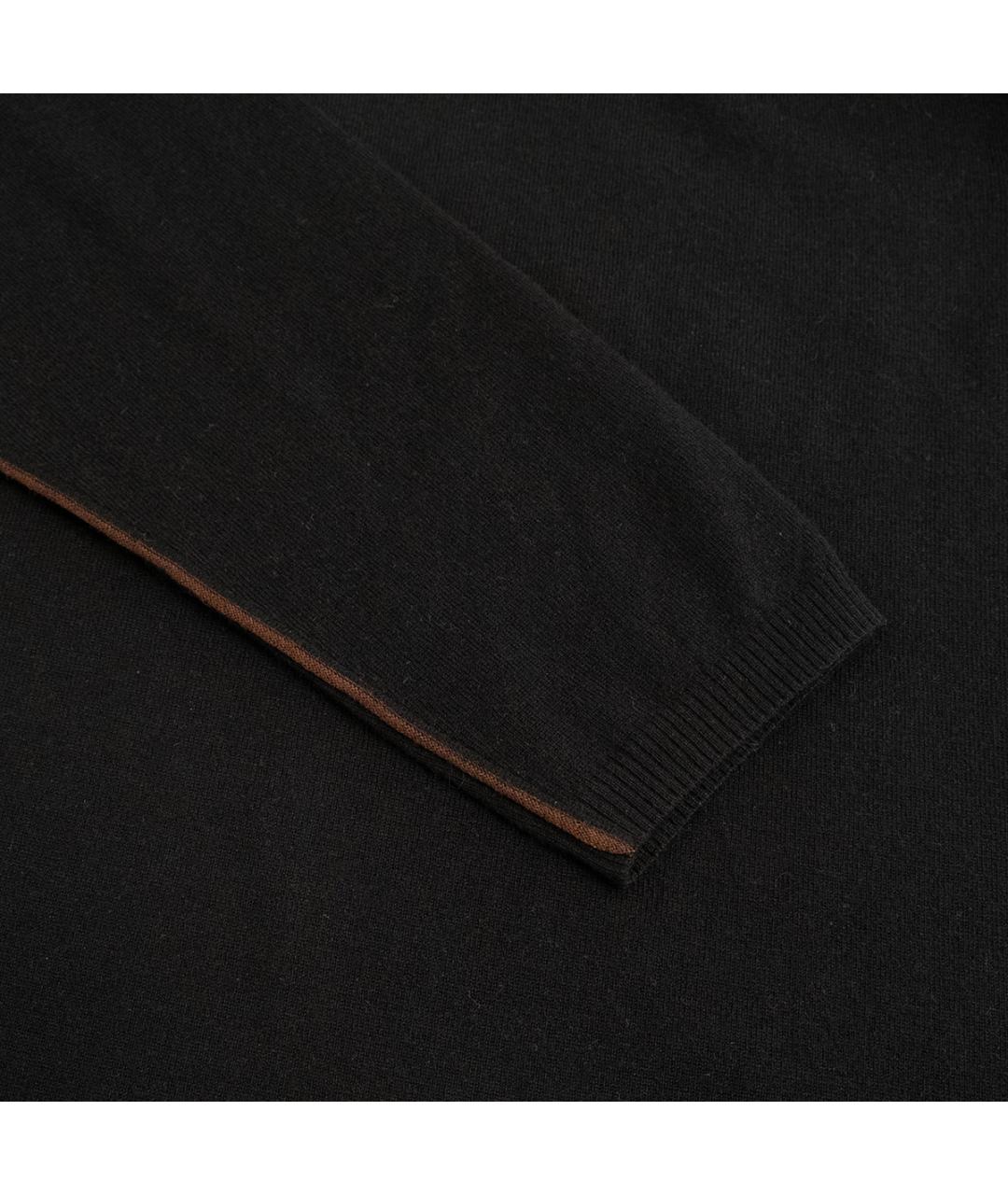 ROBERTO CAVALLI Черный кашемировый джемпер / свитер, фото 6