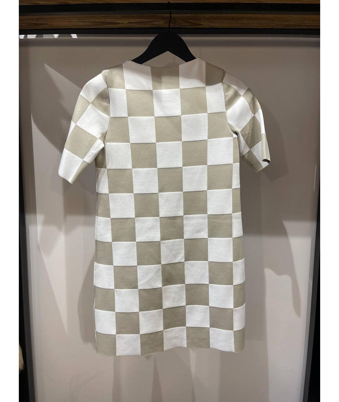 LOUIS VUITTON Бежевое полиамидовое повседневное платье, фото 4