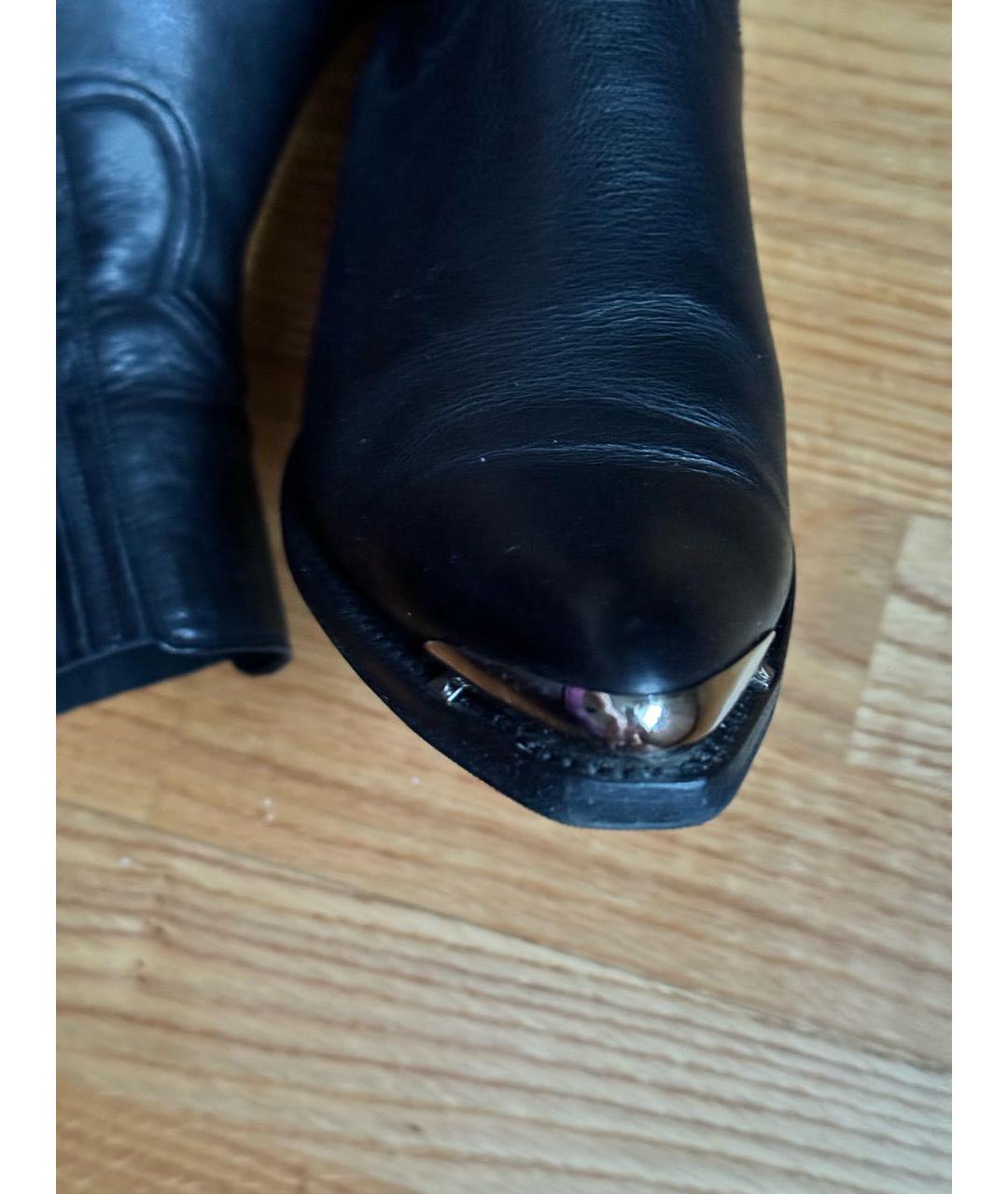 CELINE PRE-OWNED Черные кожаные ботинки, фото 7