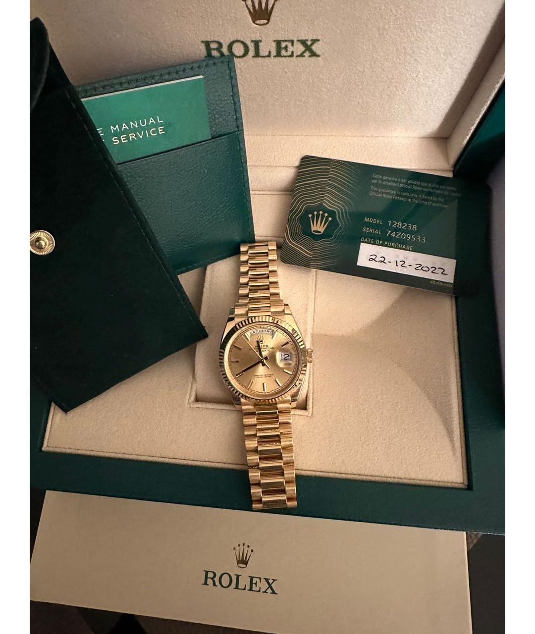 ROLEX Золотые часы из желтого золота, фото 7