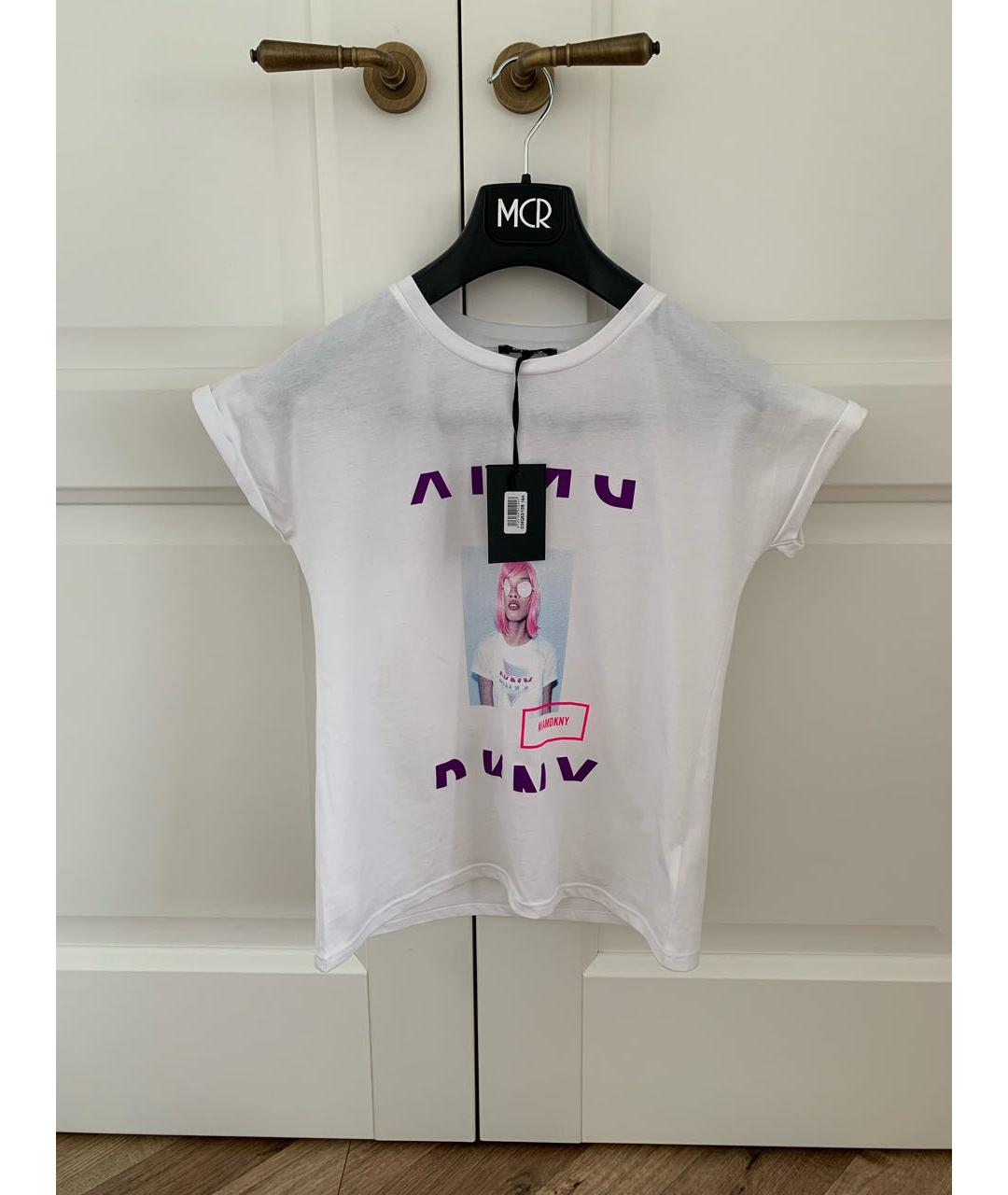 DKNY Белый хлопковый детская футболка / топ, фото 8