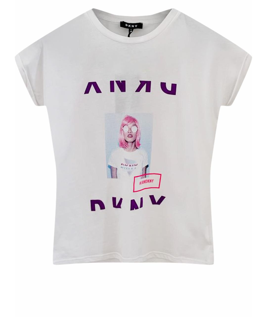 DKNY Белый хлопковый детская футболка / топ, фото 1