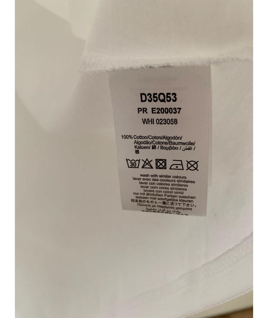 DKNY Белый хлопковый детская футболка / топ, фото 5