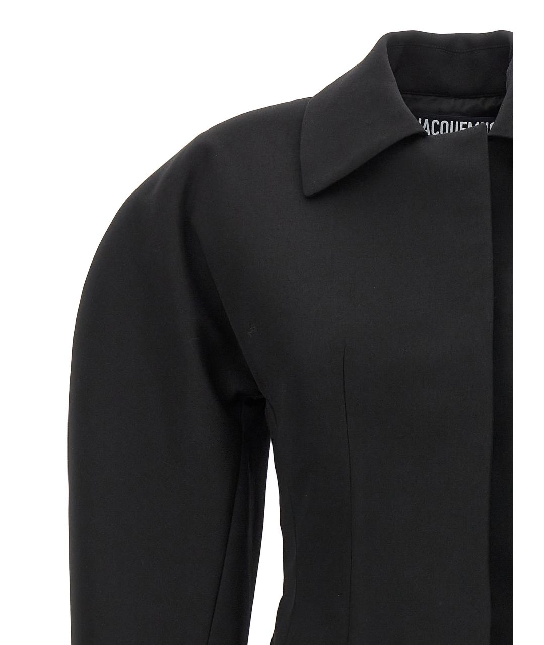 JACQUEMUS Черный шерстяной жакет/пиджак, фото 3