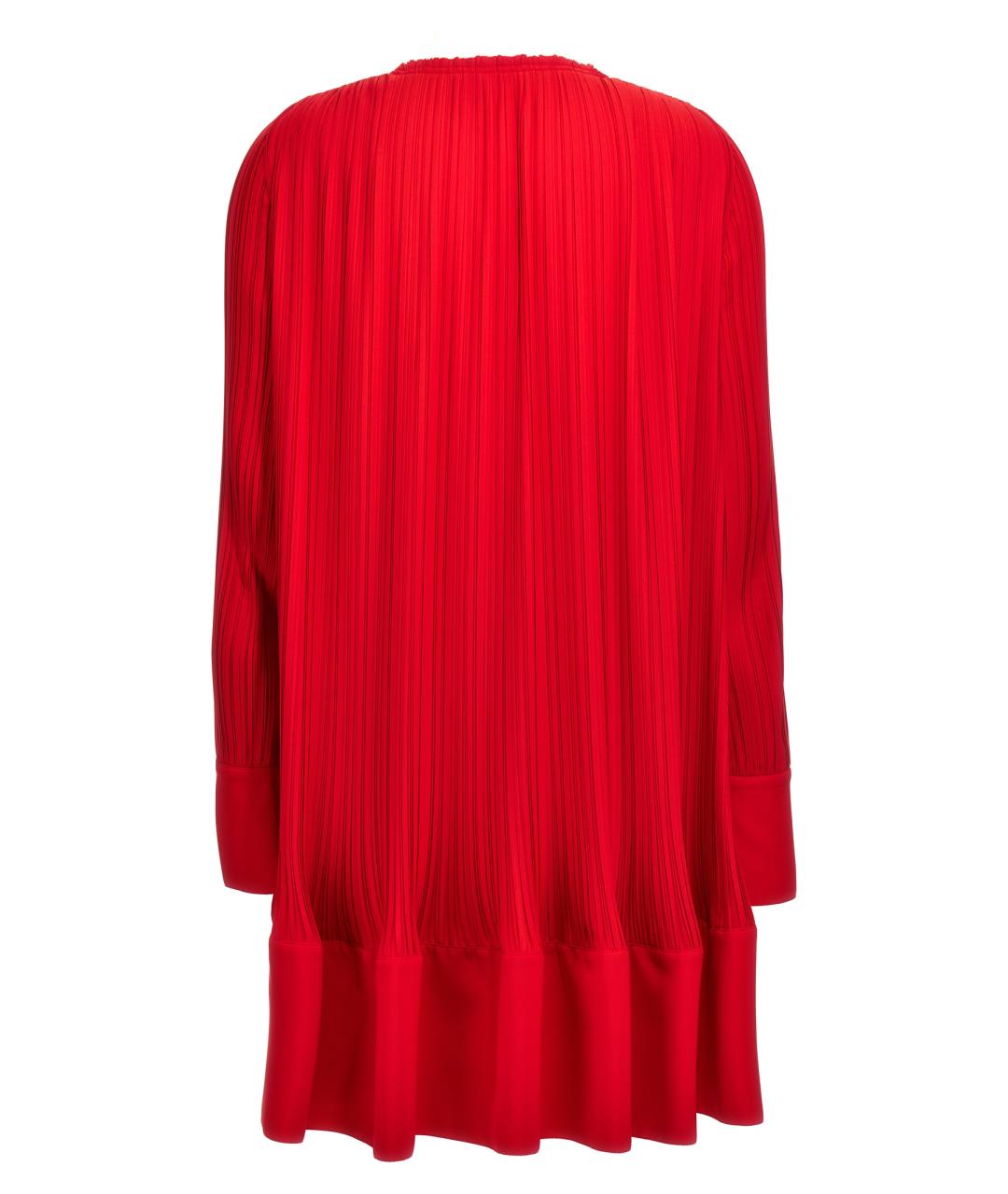 LANVIN Красное полиэстеровое повседневное платье, фото 2