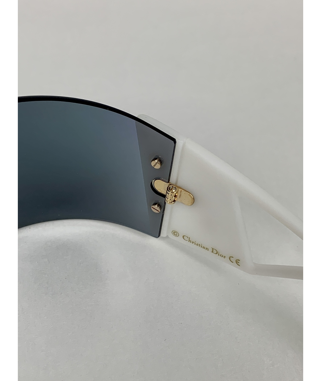 CHRISTIAN DIOR PRE-OWNED Белые металлические солнцезащитные очки, фото 3