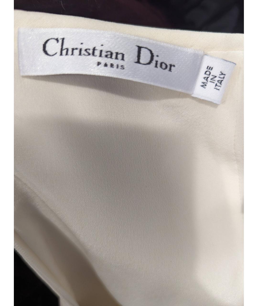 CHRISTIAN DIOR Бежевая юбка макси, фото 3