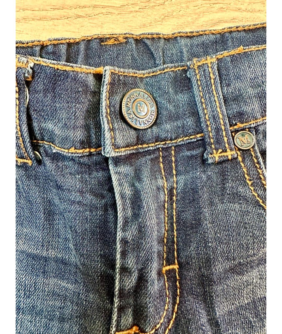 MONNALISA Синие деним детские джинсы, фото 4