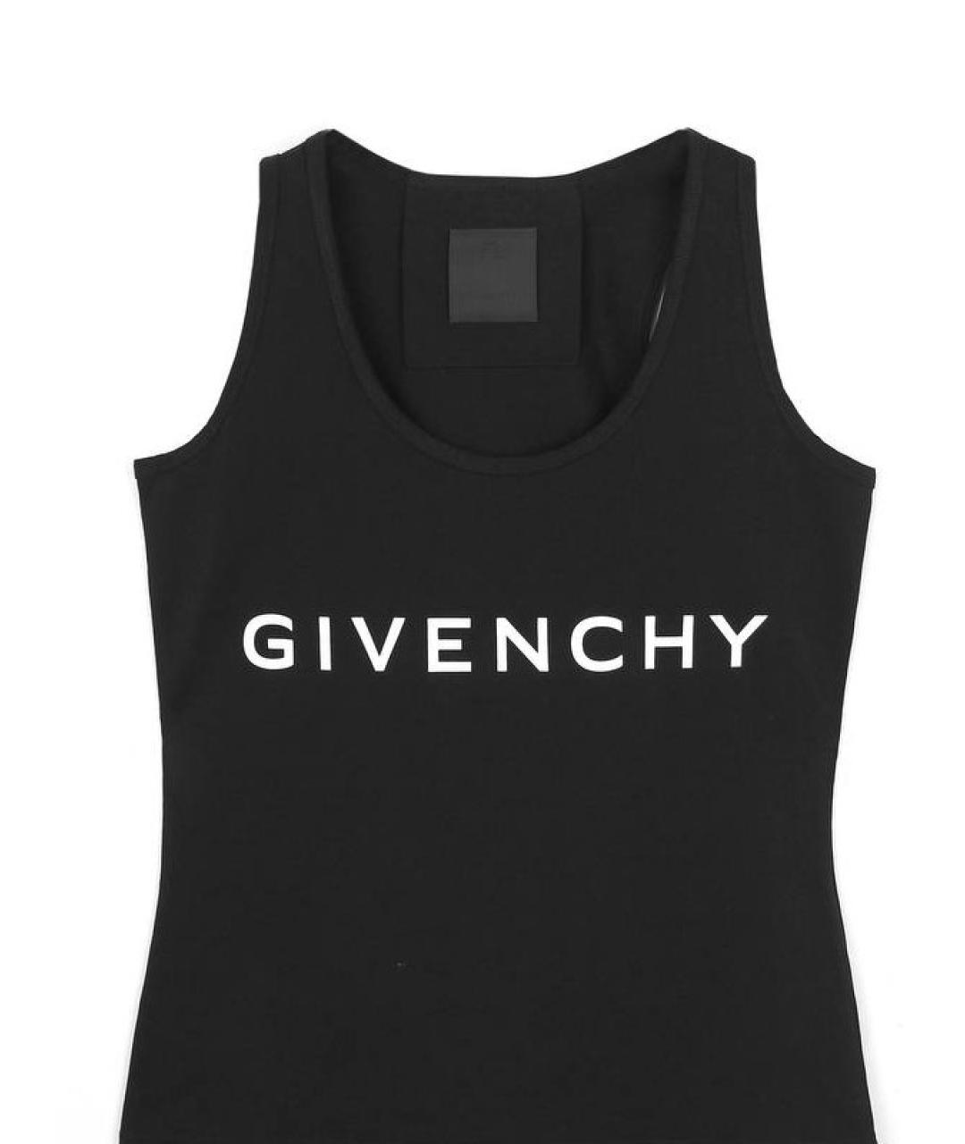 GIVENCHY Черная хлопковая майка, фото 1