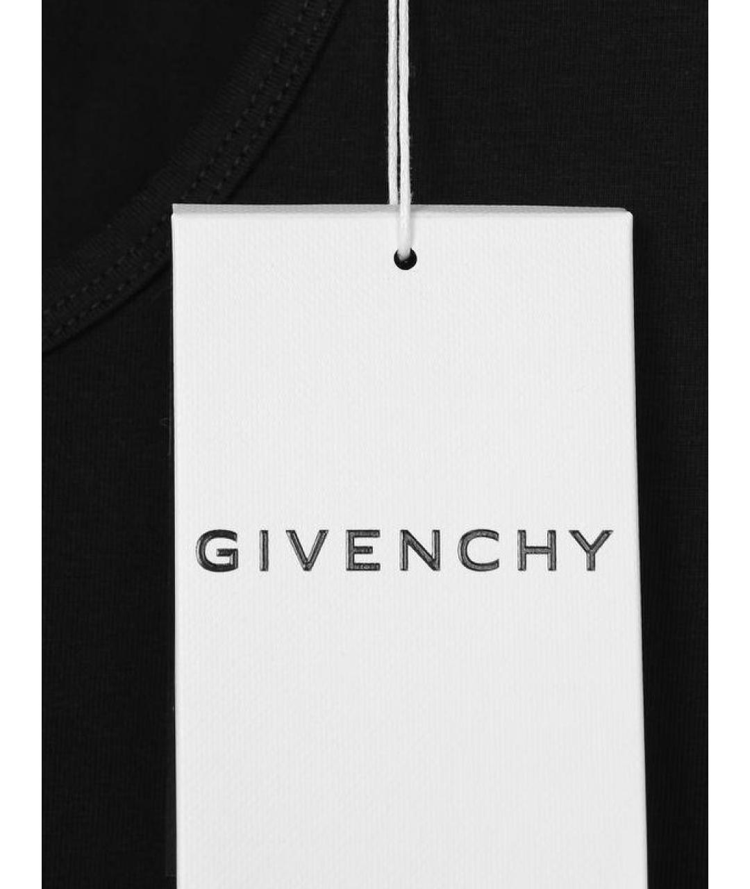 GIVENCHY Черная хлопковая майка, фото 3