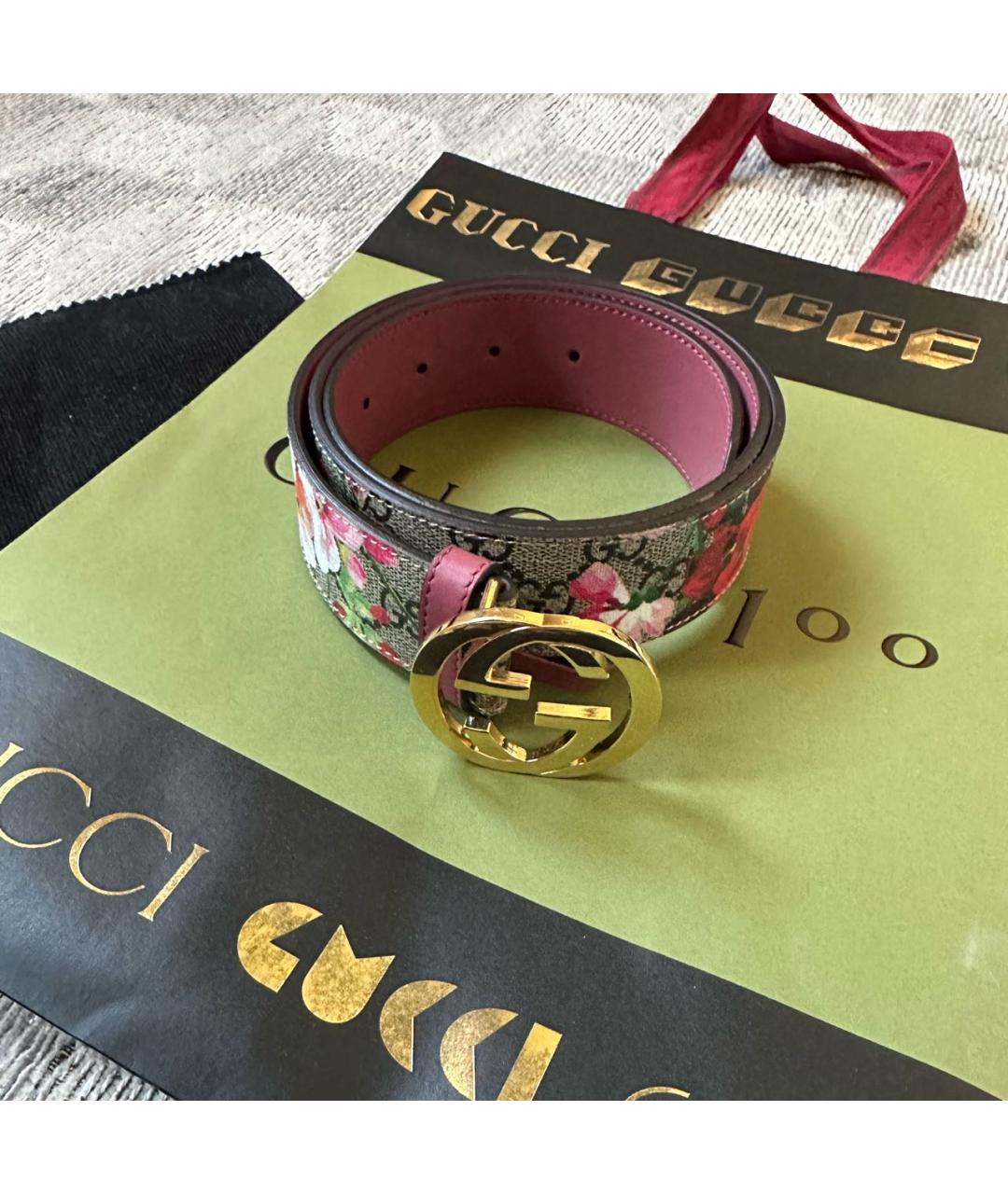 GUCCI Кожаный ремень, фото 9