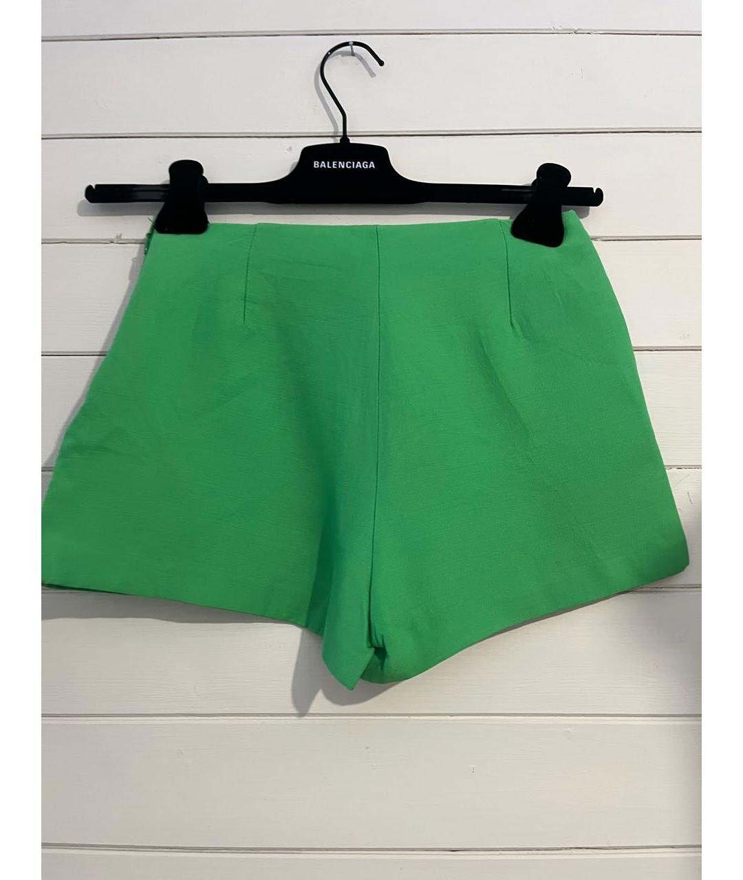 VALENTINO Зеленые шелковые шорты, фото 2