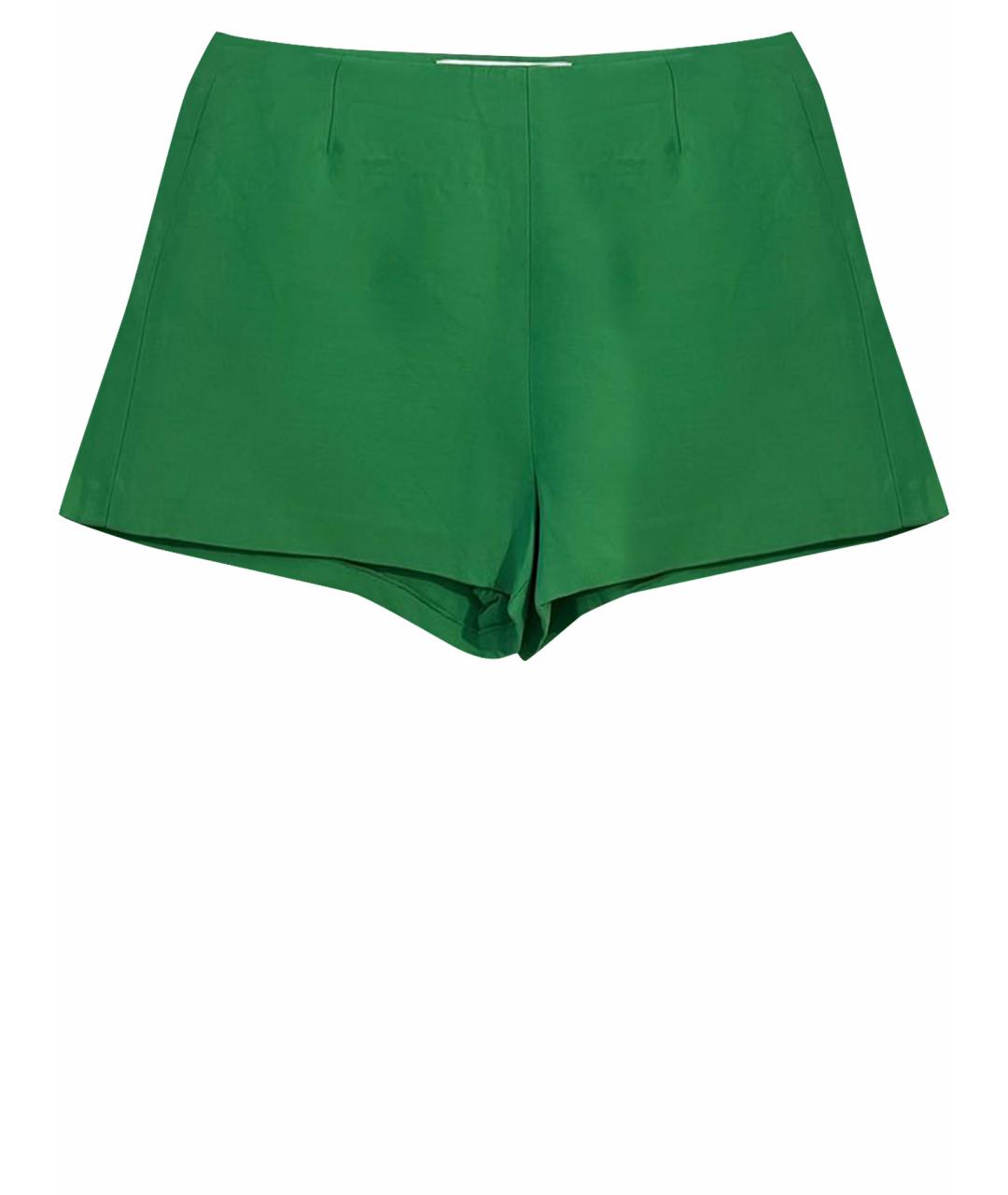 VALENTINO Зеленые шелковые шорты, фото 1