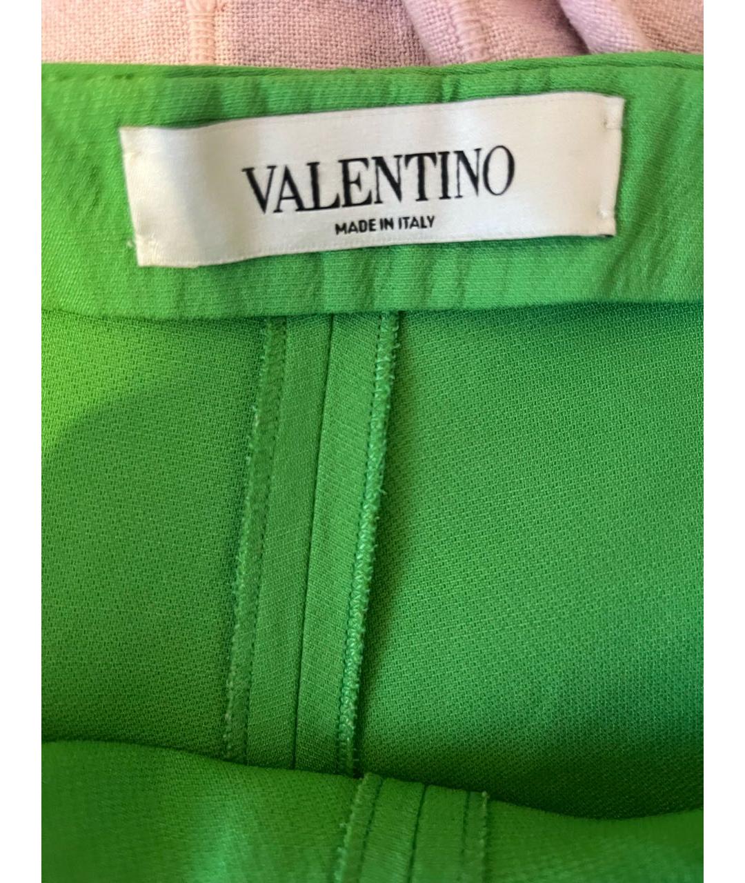 VALENTINO Зеленые шелковые шорты, фото 3