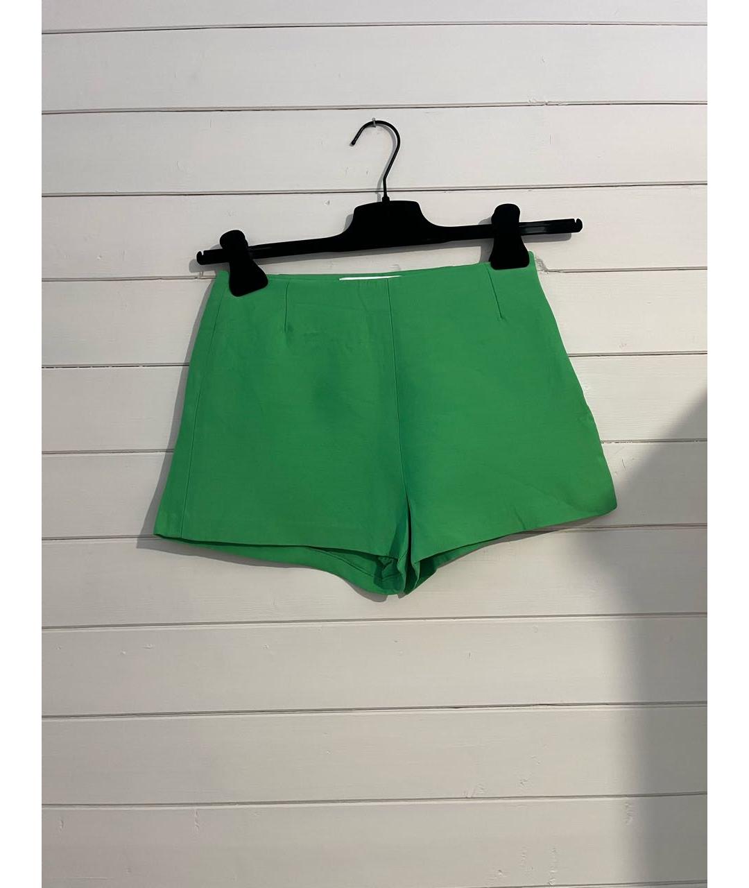 VALENTINO Зеленые шелковые шорты, фото 6