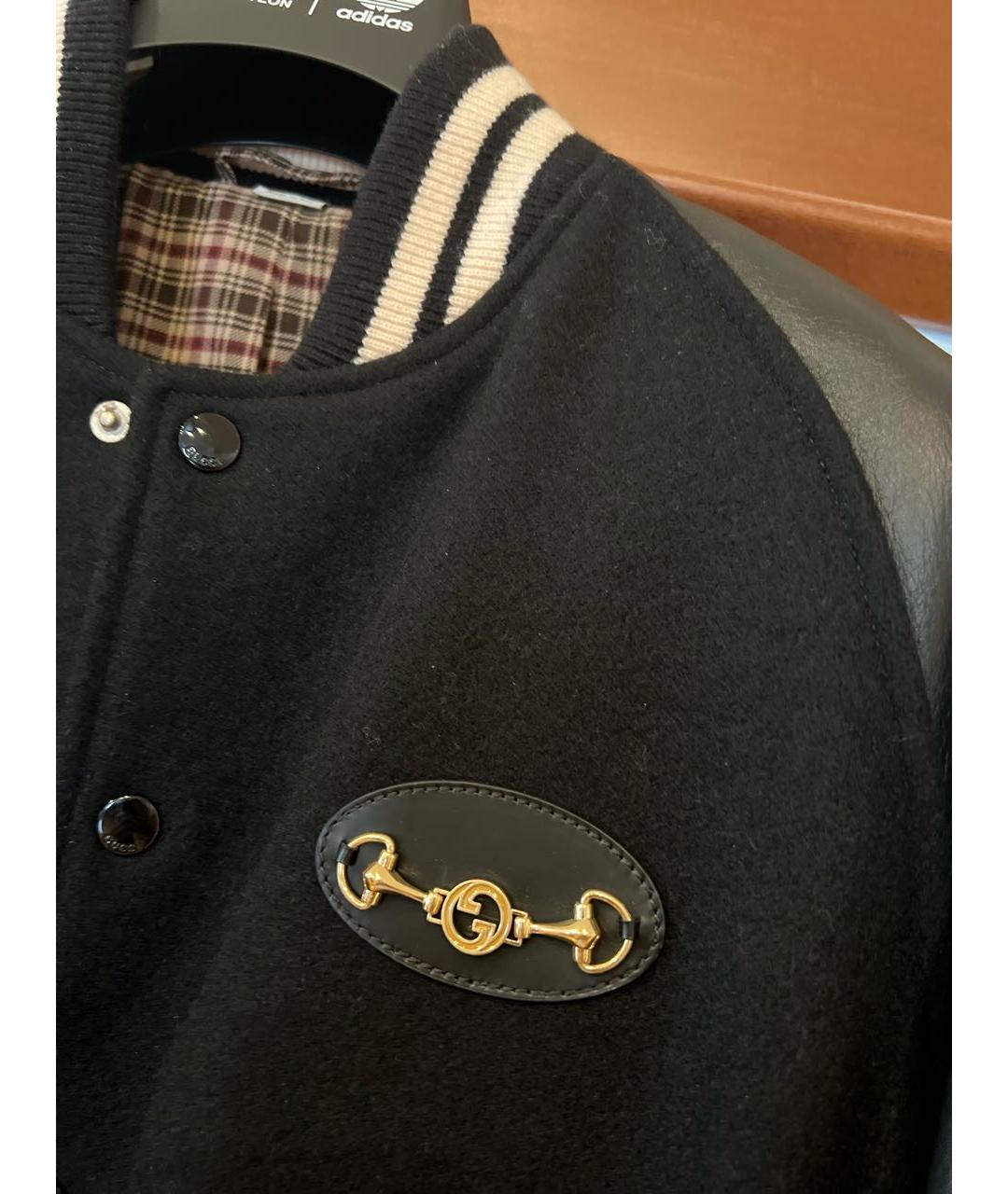GUCCI Черная кожаная куртка, фото 3