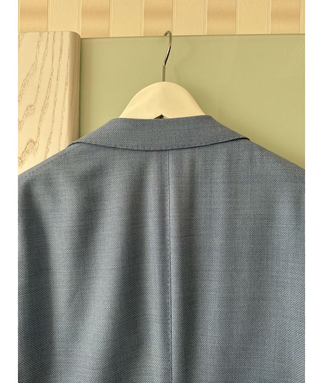 SUITSUPPLY Голубой шерстяной пиджак, фото 2
