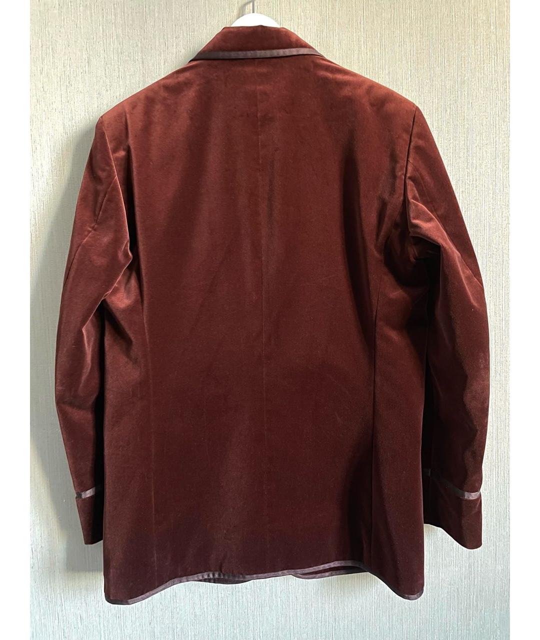 LOUIS VUITTON PRE-OWNED Бордовый хлопковый пиджак, фото 2