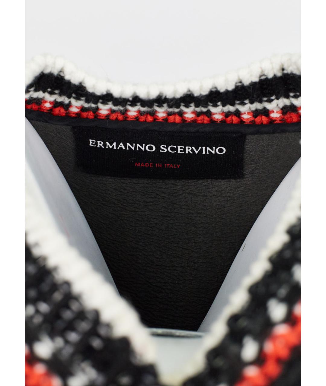 ERMANNO SCERVINO Черный хлопко-эластановый костюм с брюками, фото 3