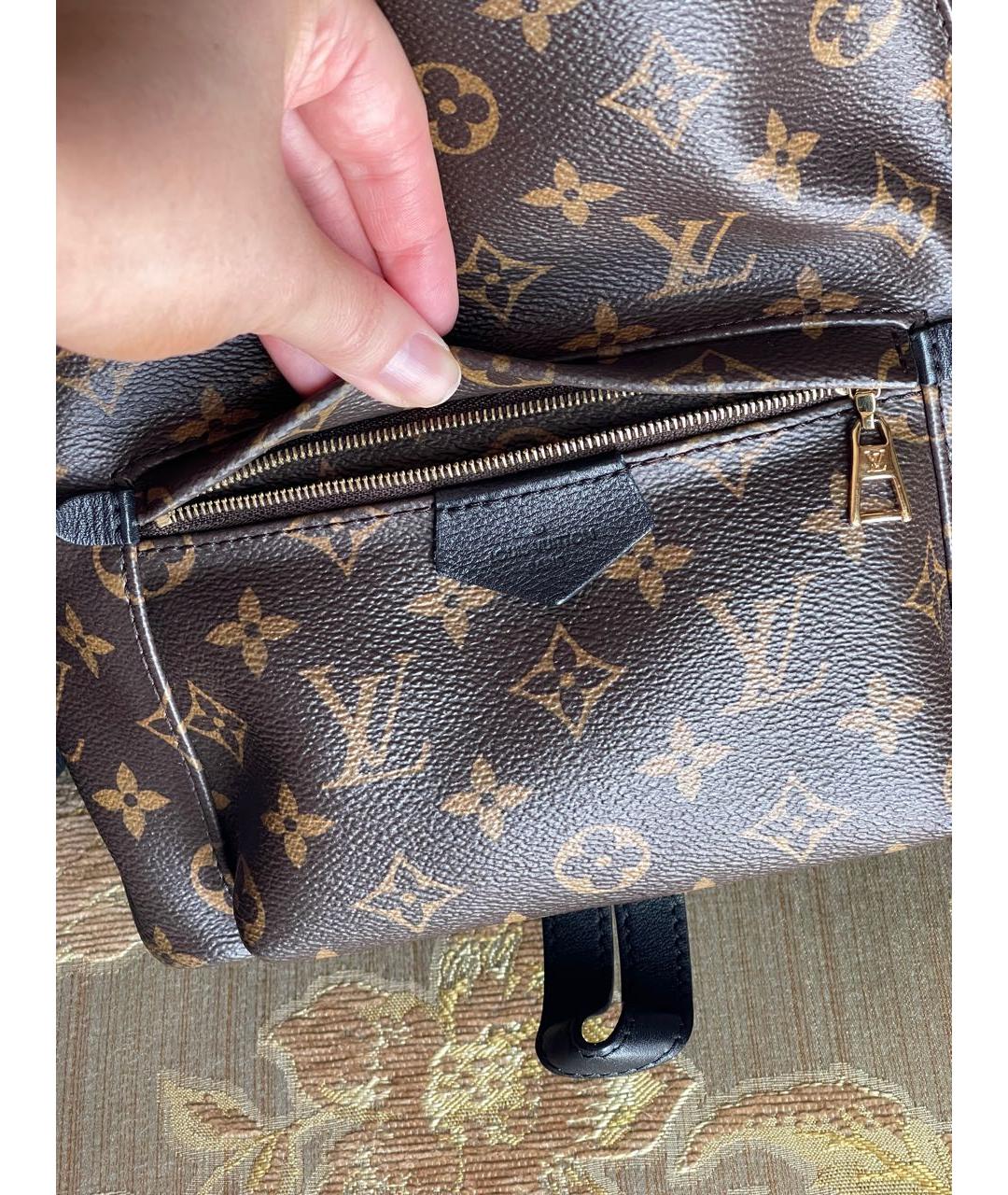 LOUIS VUITTON PRE-OWNED Коричневый рюкзак, фото 4