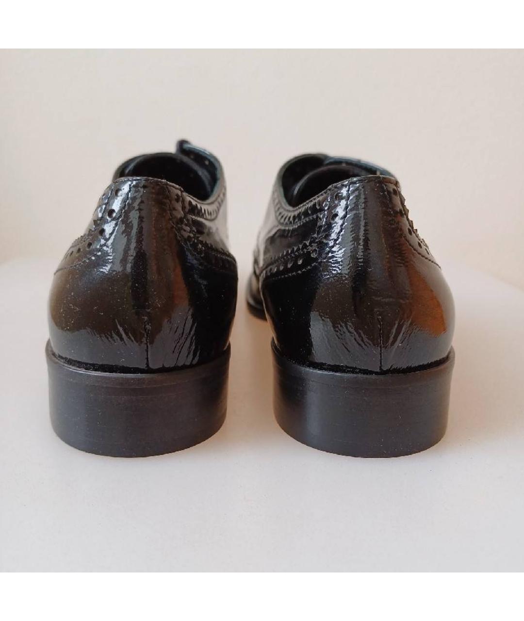MOSCHINO Черные туфли из лакированной кожи, фото 4