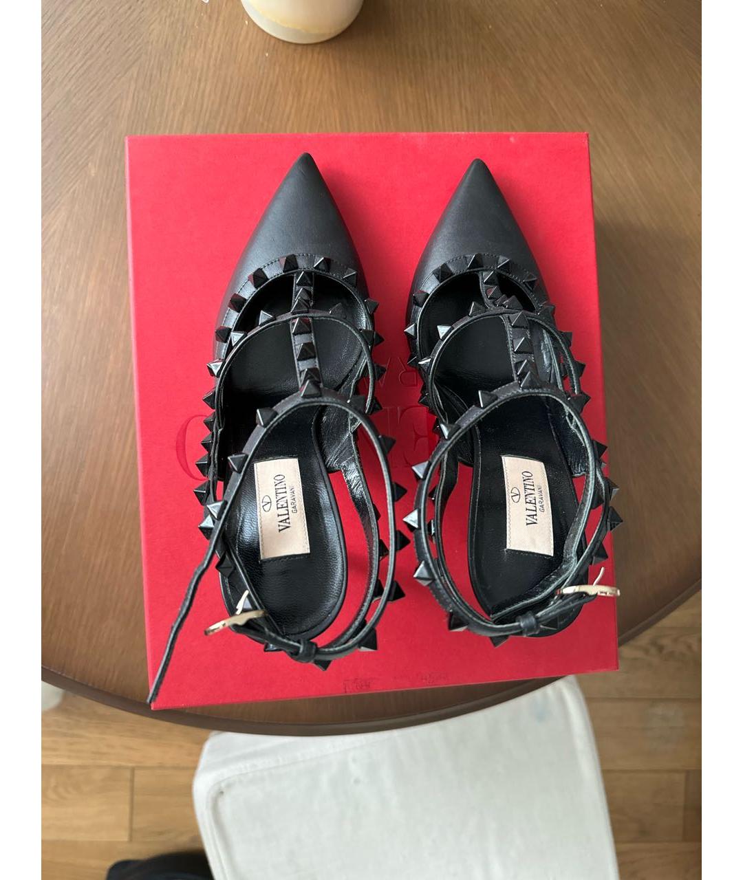 VALENTINO Черные кожаные туфли, фото 3