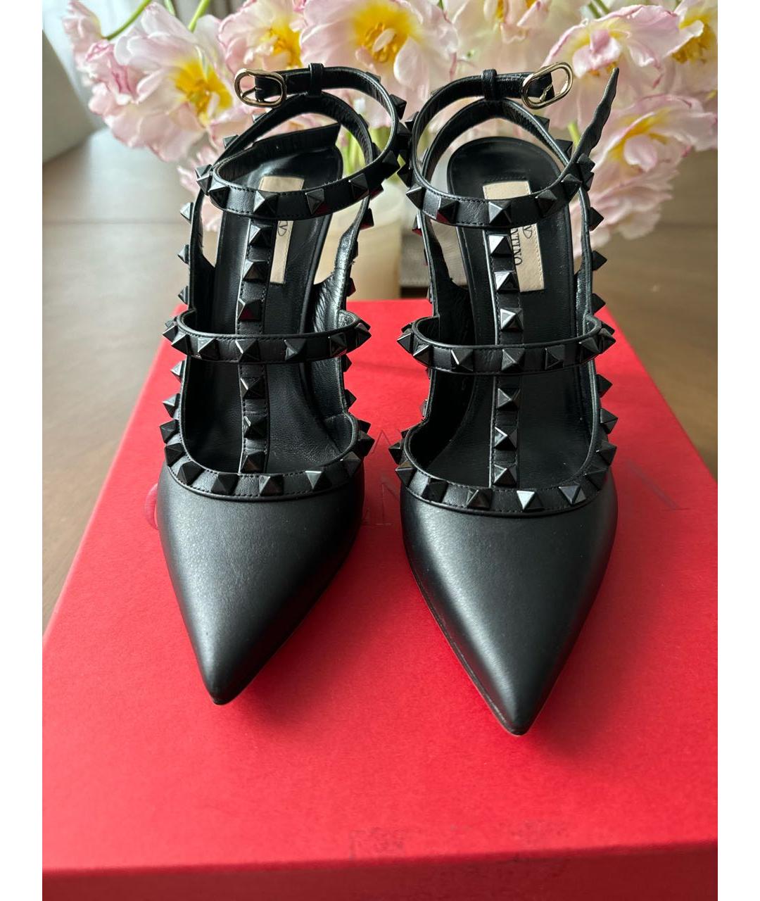 VALENTINO Черные кожаные туфли, фото 2