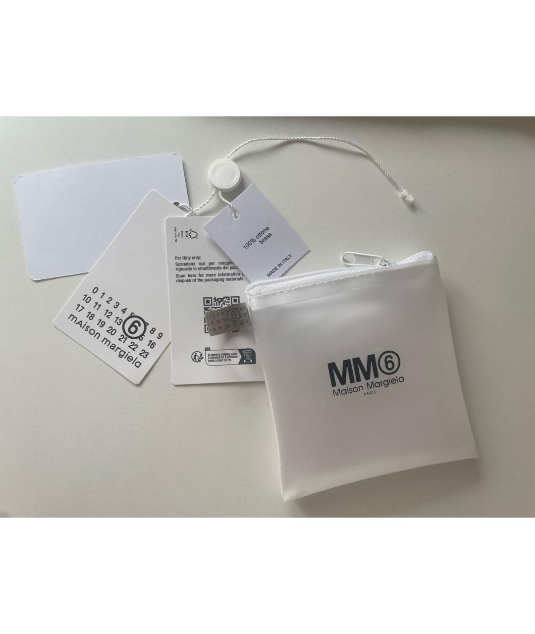 MM6 MAISON MARGIELA Серебряное латунное кольцо, фото 4