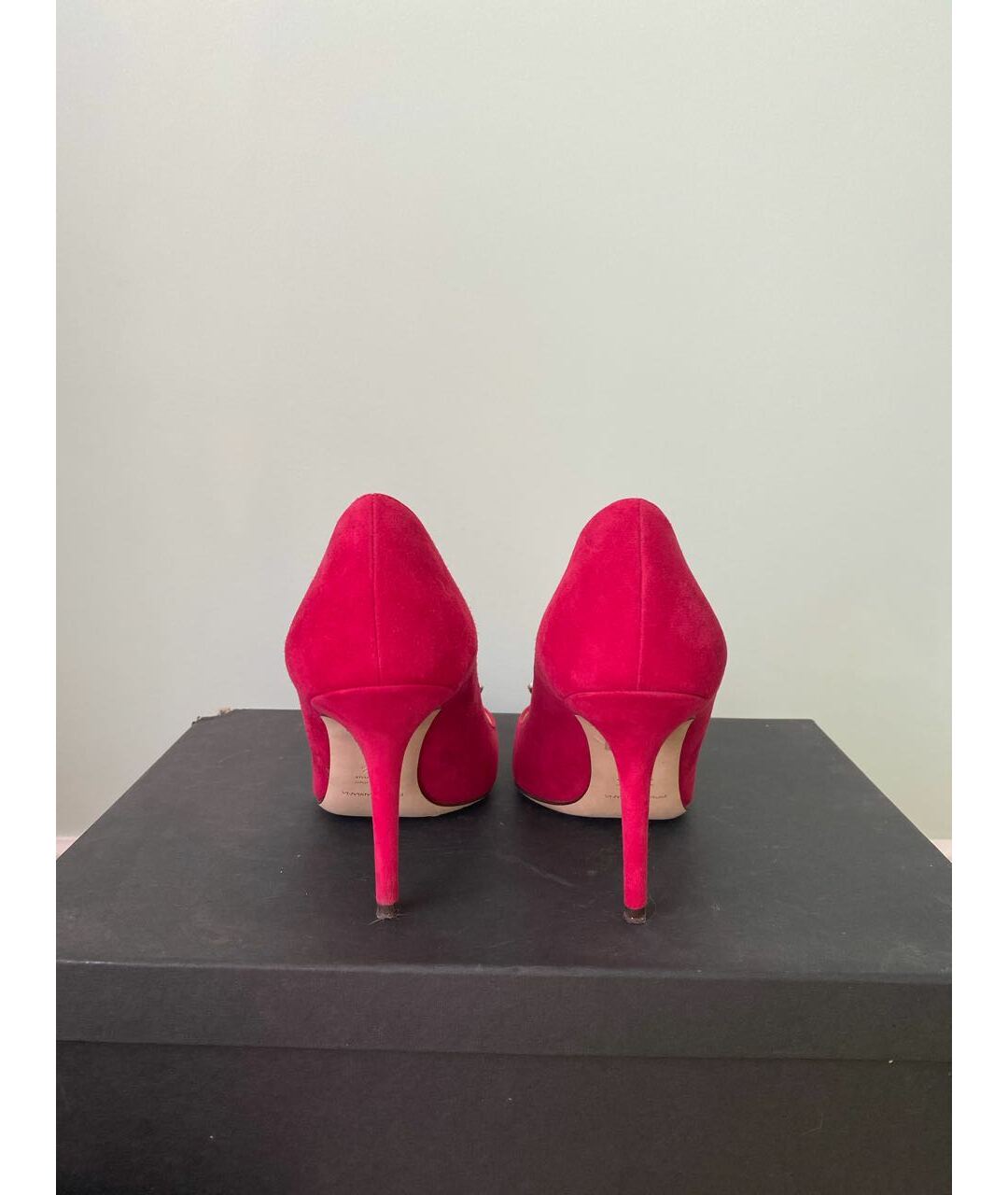 DOLCE&GABBANA Розовые бархатные туфли, фото 4