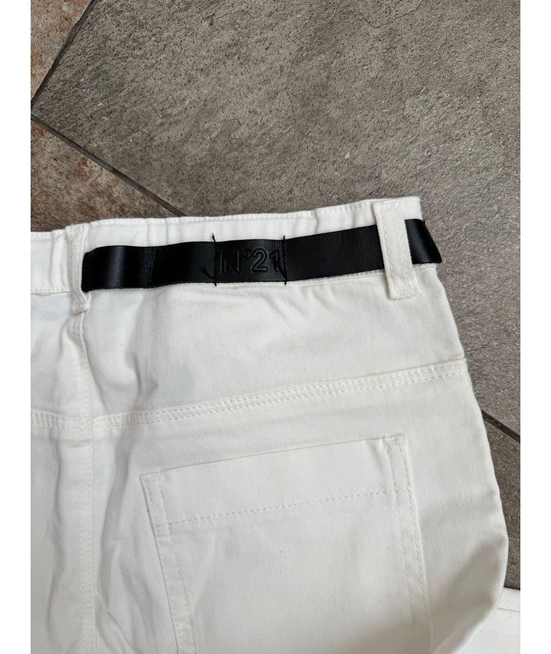 NO. 21 Белые хлопковые брюки и шорты, фото 5