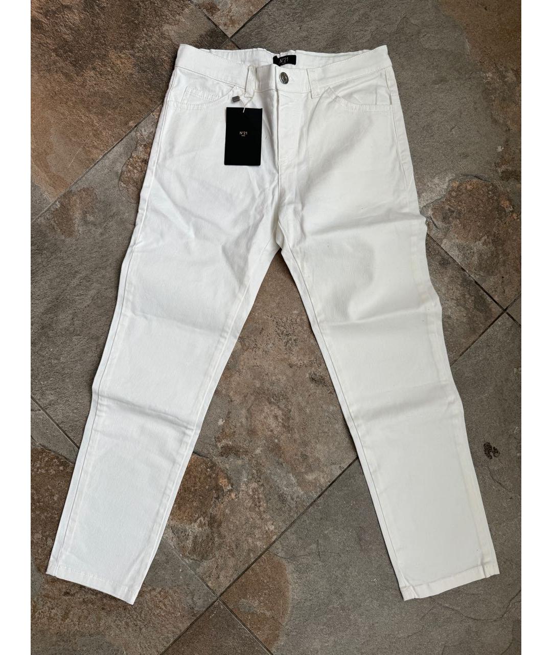 NO. 21 Белые хлопковые брюки и шорты, фото 3