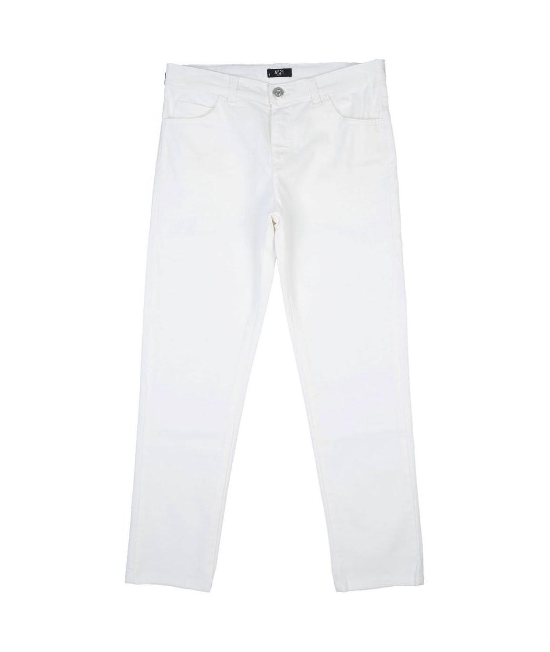 NO. 21 Белые хлопковые брюки и шорты, фото 1