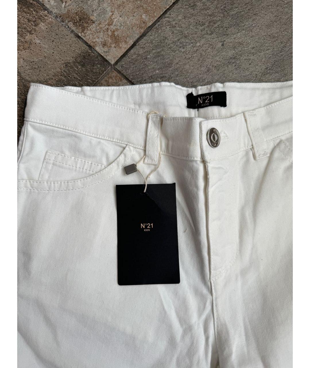 NO. 21 Белые хлопковые брюки и шорты, фото 4