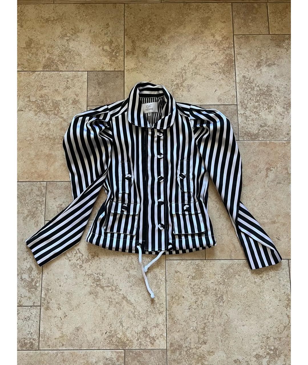 GIANFRANCO FERRE Черный полиэстеровый жакет/пиджак, фото 9