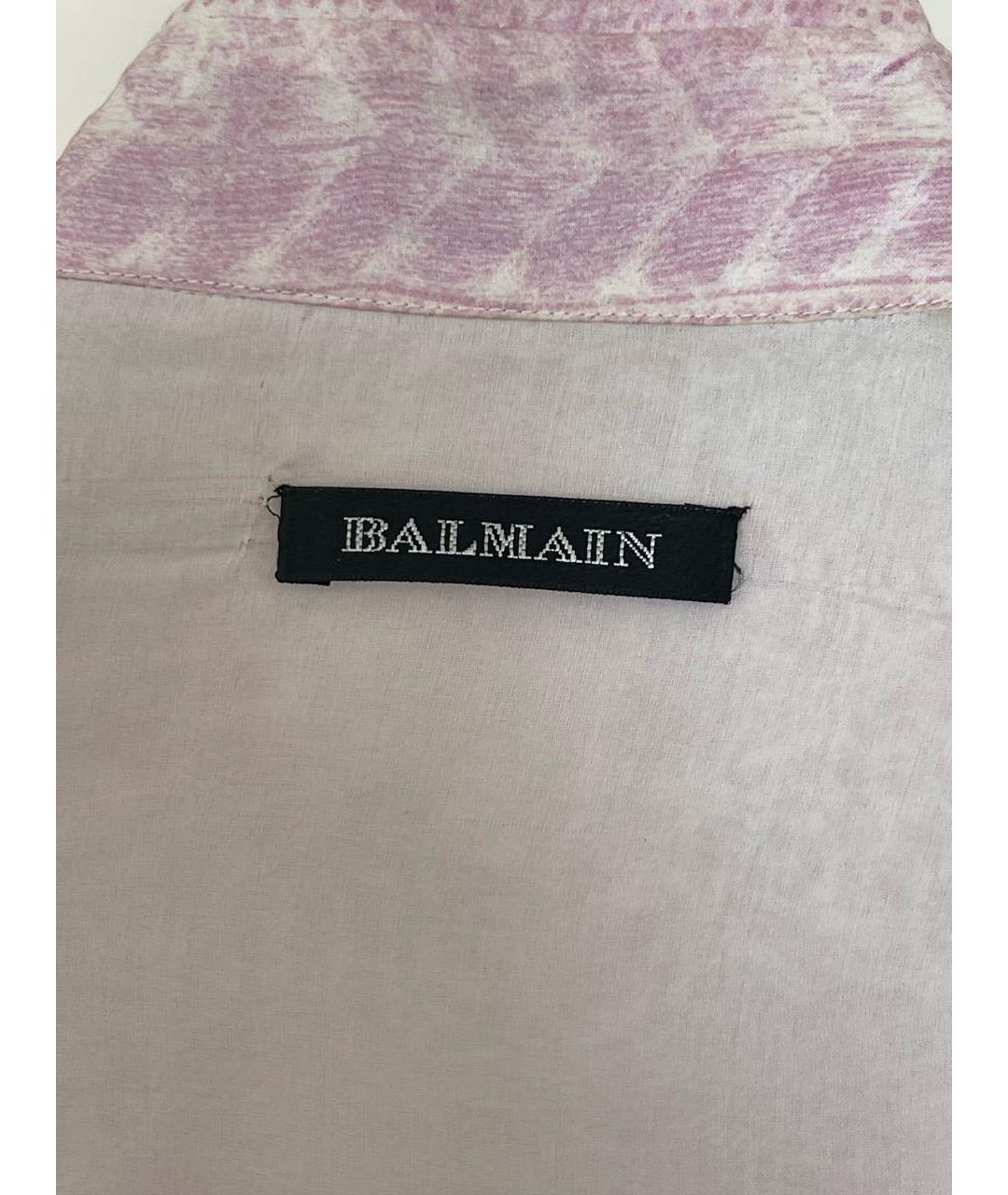 BALMAIN Розовая шелковая блузы, фото 6