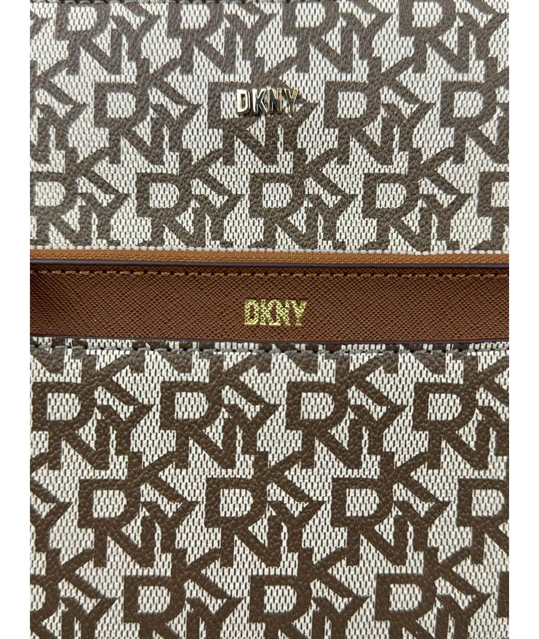 DKNY Коричневая сумка тоут, фото 3