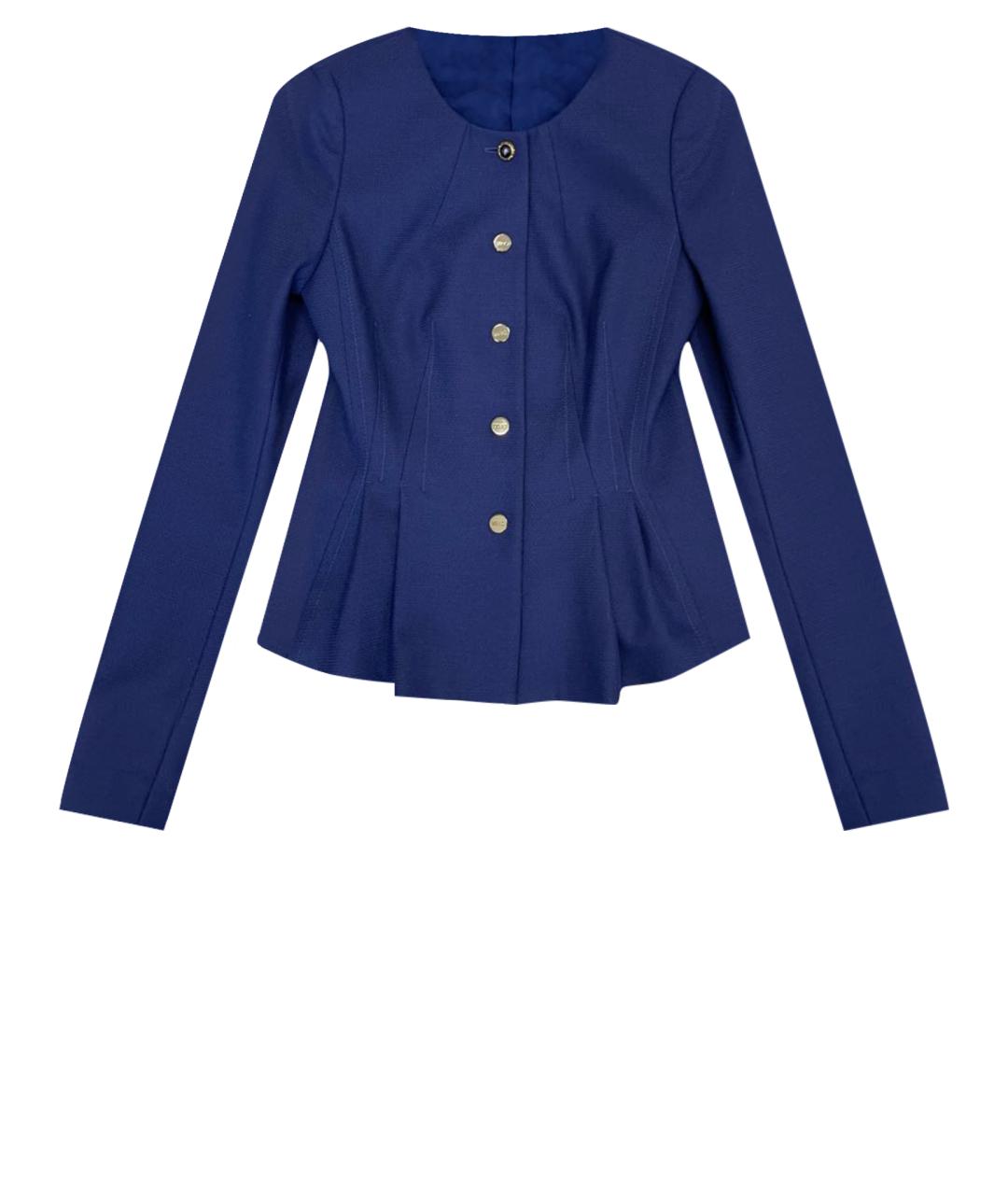 LIU JO Темно-синий полиэстеровый жакет/пиджак, фото 1