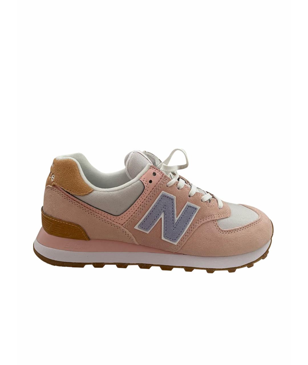 NEW BALANCE Белые кожаные кроссовки, фото 1