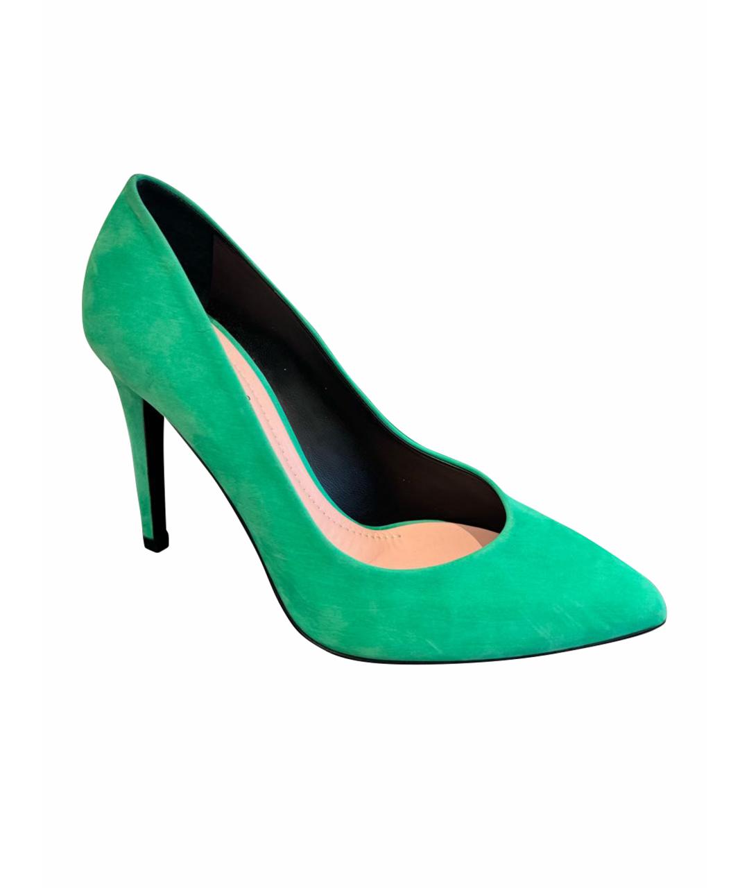 BARBARA BUI Зеленые замшевые туфли, фото 1