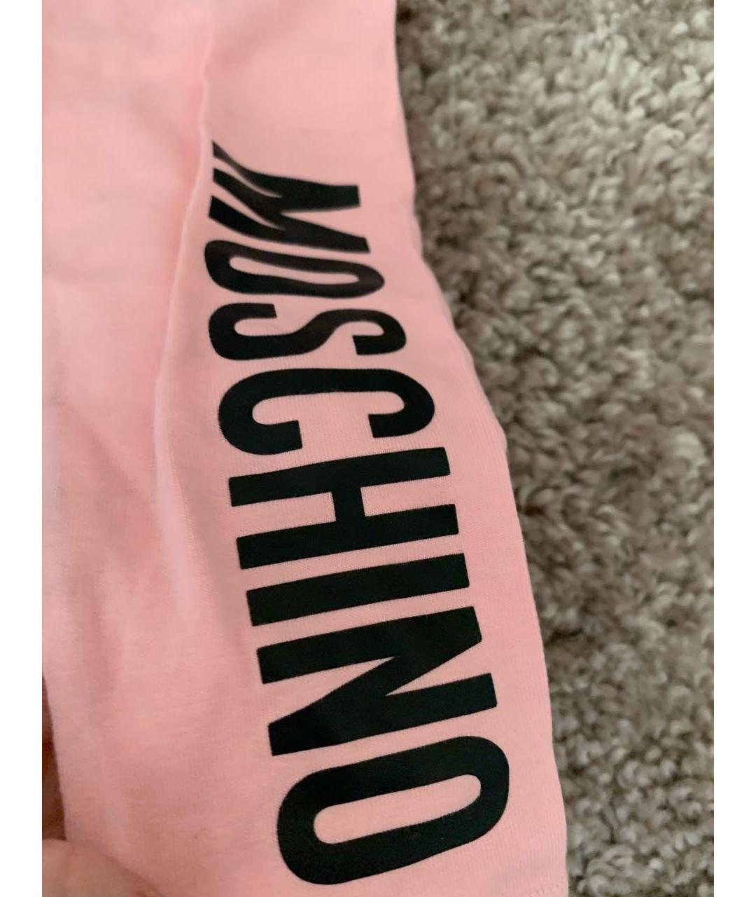 MOSCHINO KIDS Розовые хлопковые брюки и шорты, фото 4