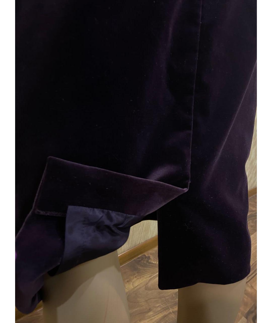 ESCADA Бордовая хлопко-эластановая юбка мини, фото 6