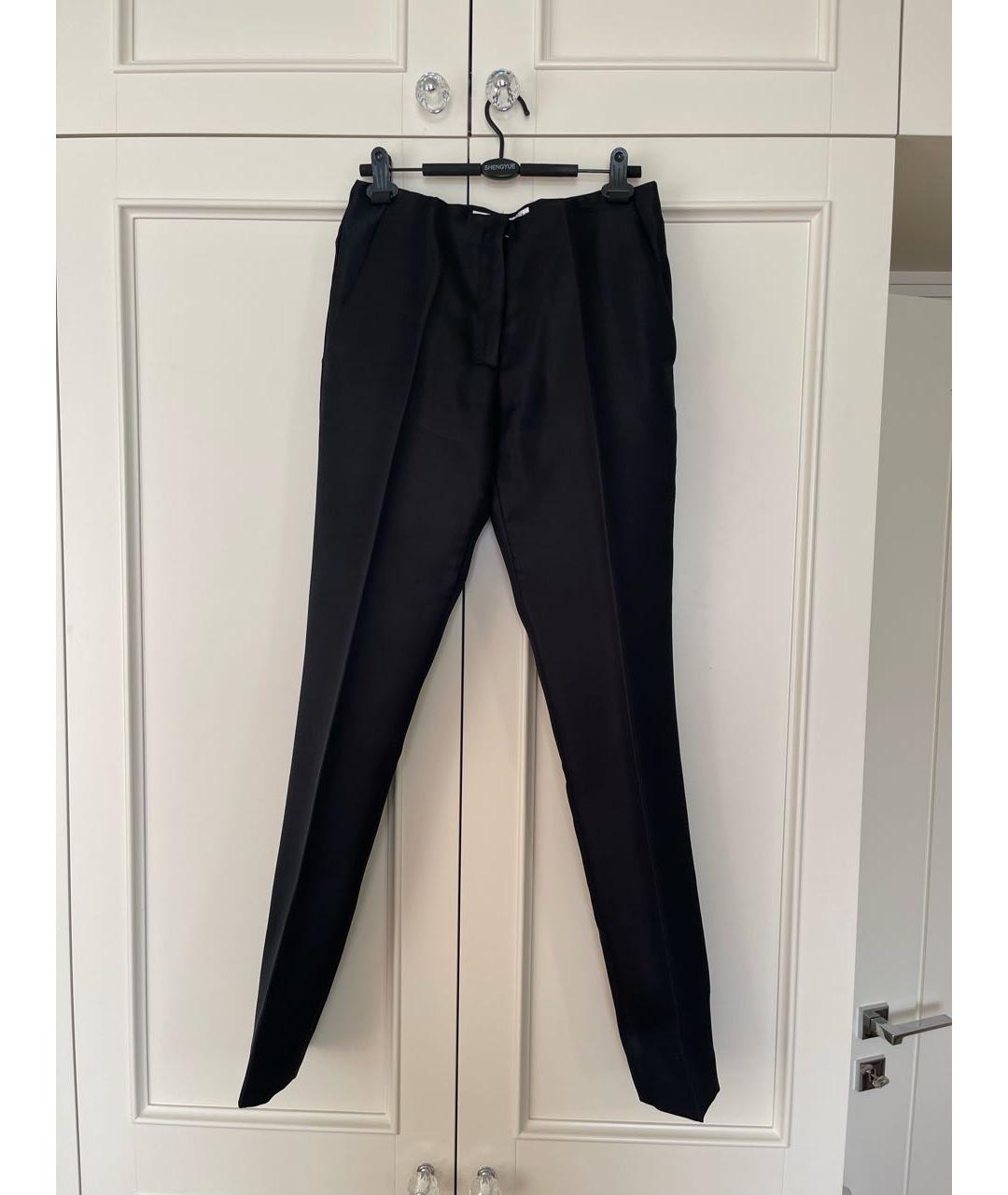 CHRISTIAN DIOR Черные полиэстеровые брюки узкие, фото 8