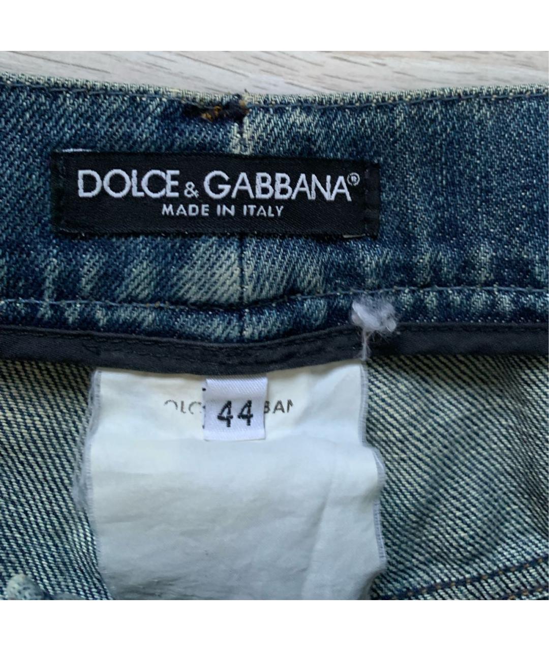 DOLCE&GABBANA Хлопковые прямые джинсы, фото 3