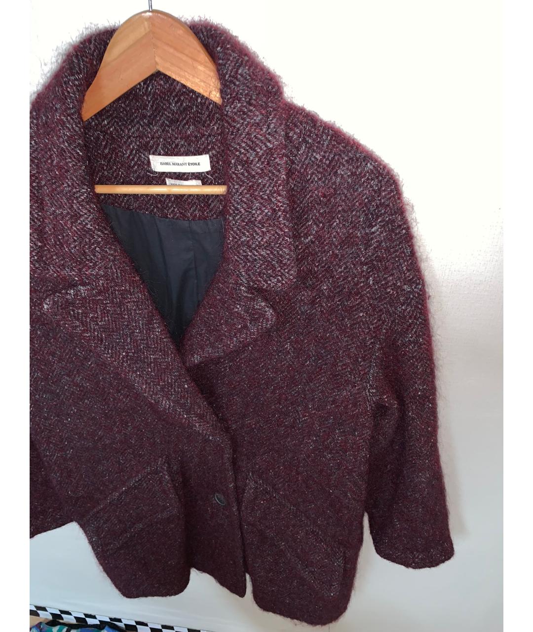 ISABEL MARANT ETOILE Бордовое пальто, фото 3
