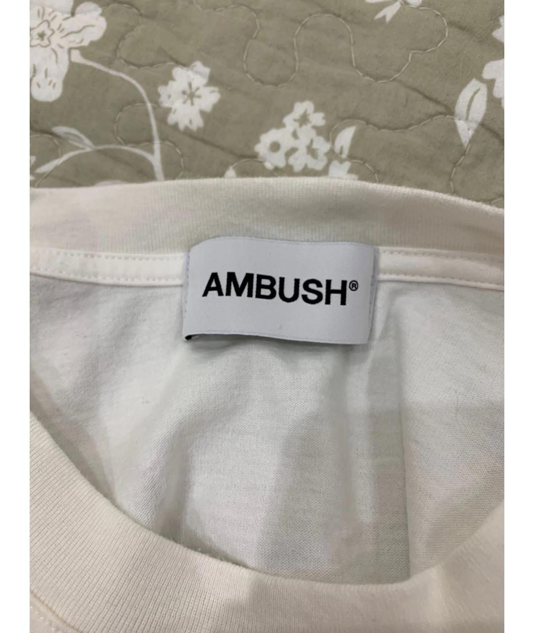 AMBUSH Белая хлопковая футболка, фото 3
