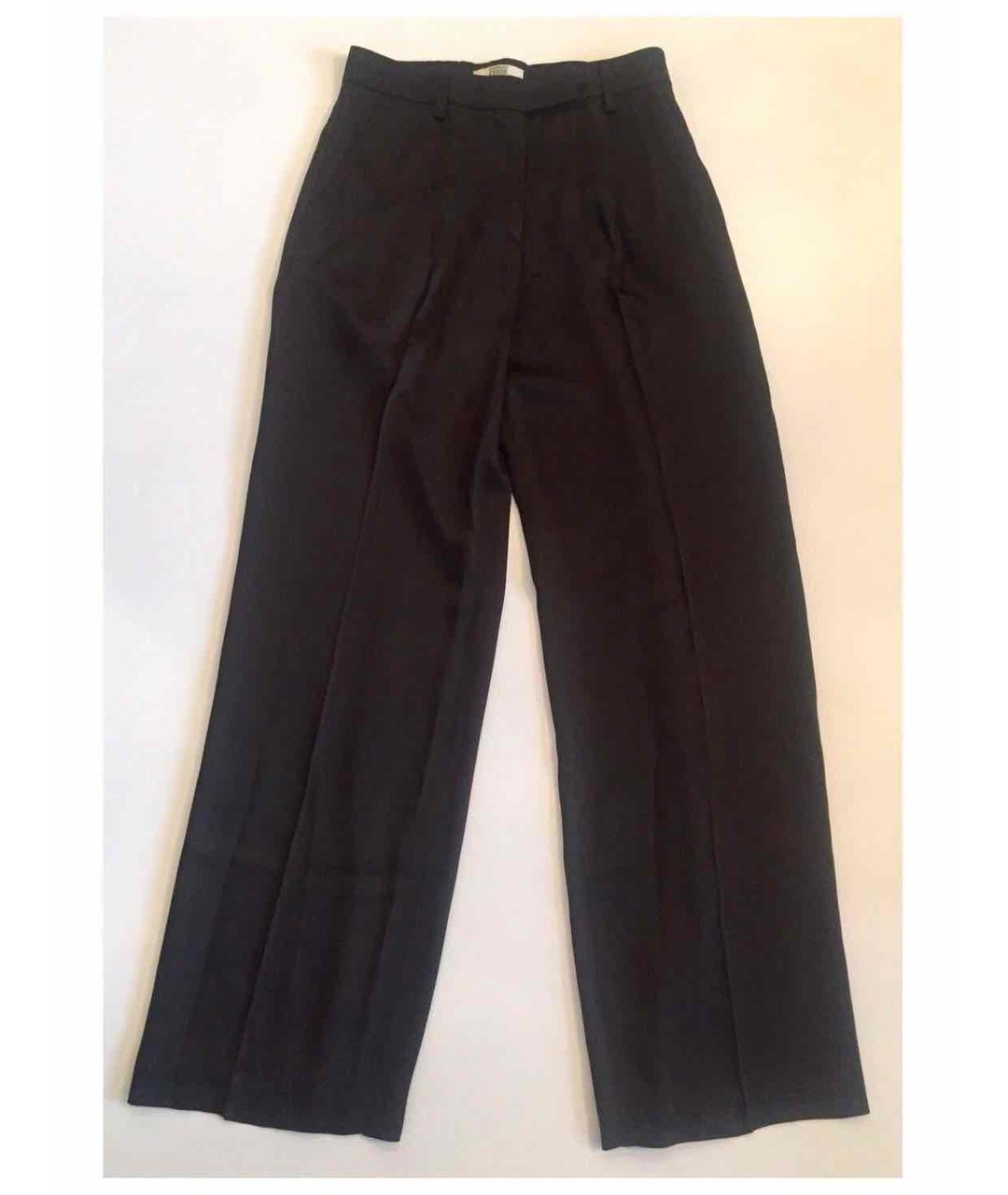 GIANFRANCO FERRE Черные прямые брюки, фото 4